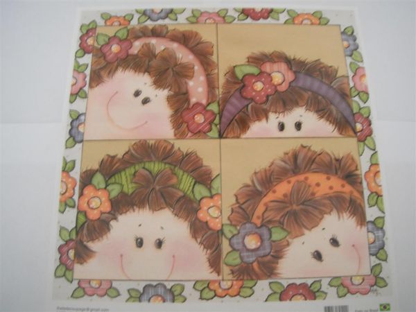 Papel Teca 4 carinhas 20